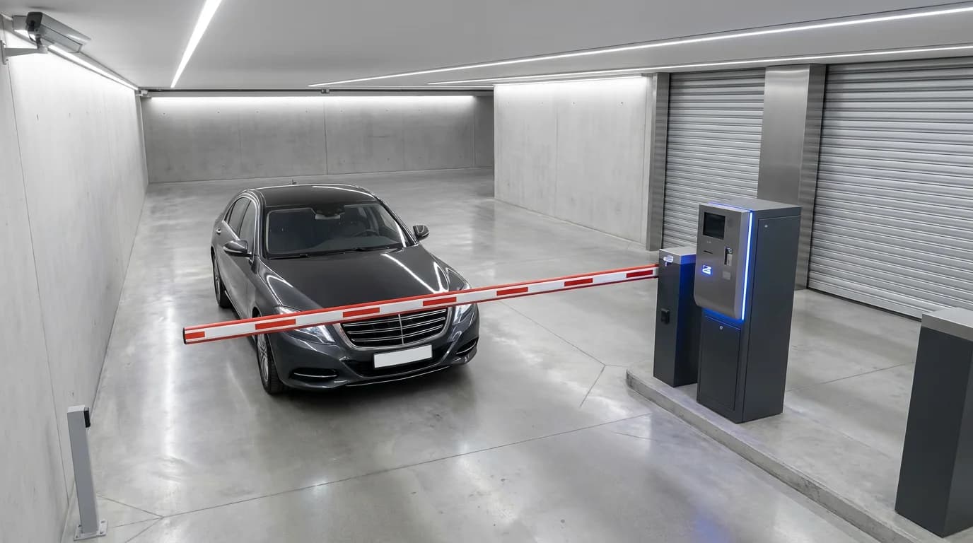 Otopark girişinde plaka tanıma